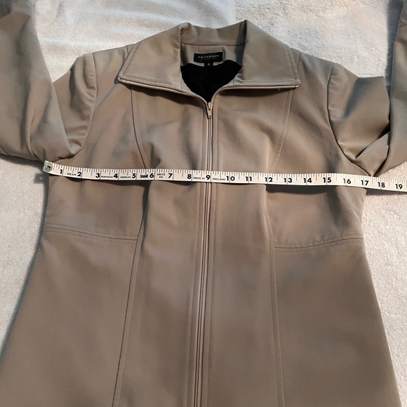 Jacket Khaki Size 4 Juliana Collisions  lined zipper front closure - Picture 4 of 7